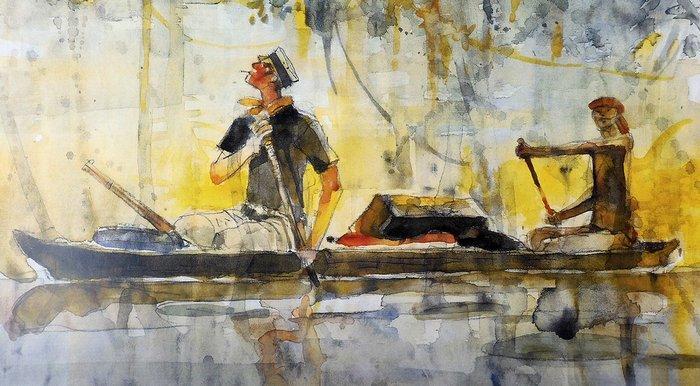 Pratt, Hugo - 1 Offset Print - Corto Maltese - Corto Maltese, Boeken, Strips | Comics