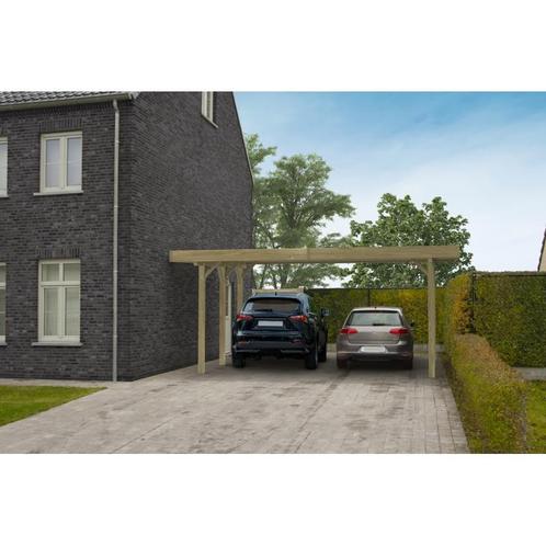 Carport in hout - modulair geimpregneerd 6064 x 5064 mm -, Tuin en Terras, Tuinhuizen, Nieuw