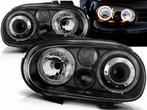Koplamp units Angel Eyes Black geschikt voor VW Golf 4, Auto-onderdelen, Nieuw, Volkswagen, Verzenden