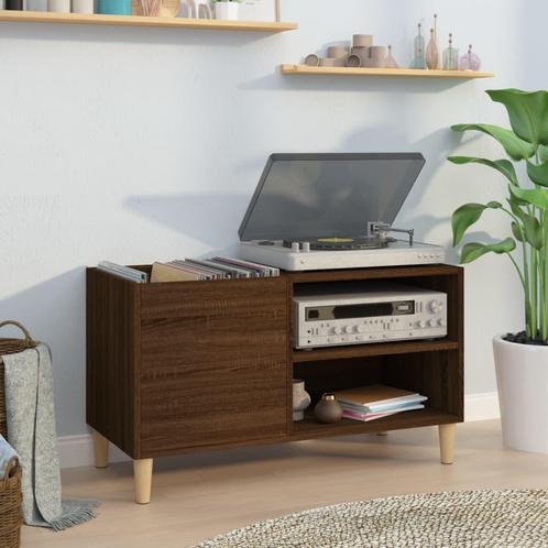vidaXL Platenkast 84,5x38x48 cm bewerkt hout bruin, Huis en Inrichting, Kasten | Overige, Nieuw, Verzenden