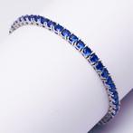 Zonder Minimumprijs - Armband Zilver - 4.80ct. tw. Saffier -, Nieuw
