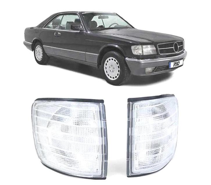 CLIGNOTANTS AVANT POUR MERCEDES W126 COUPÉ BLANC, Auto-onderdelen, Verlichting, Verzenden
