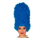 Marge Simpson Pruik Blauwe Krullen 40cm, Hobby en Vrije tijd, Nieuw, Verzenden