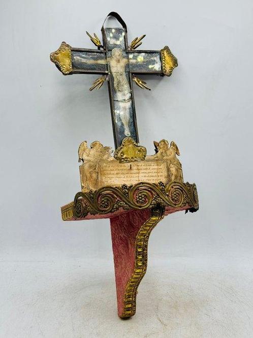 Antiek Altaar - Hout, Messing - 1750-1800, Antiek en Kunst, Kunst | Niet-Westerse kunst