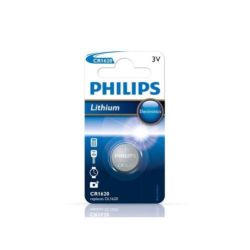 Philips CR1620 3v lithium knoopcelbatterij (Knoopcellen), Audio, Tv en Foto, Accu's en Batterijen, Nieuw, Verzenden
