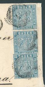 Baden 1860 - Brief naar Verona portofrei gefrankeerd met 3×