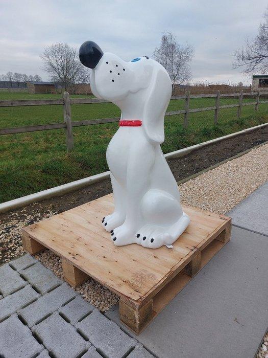 Beeld, white sitting Pluto 85 cm high - 85 cm - polyresin, Antiek en Kunst, Curiosa en Brocante