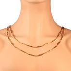 18 carats Or jaune - Collier - longue chaîne, fin de