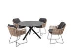 Taste by 4 Seasons Belmond tuinset naturel met Locarno tafel, Nieuw