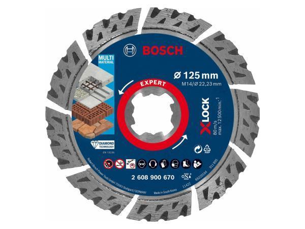 Veiling - 2x Bosch diamantschijf ø125mm X-Lock Expert for M, Doe-het-zelf en Bouw, Gereedschap | Machine-onderdelen en Toebehoren