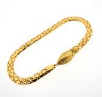 24Krt. Gouden Snake armband | 17,5 cm (uniek, slang), Ophalen of Verzenden, Gebruikt, Overige kleuren, Goud