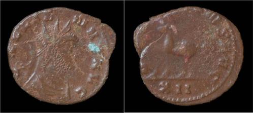 268-270ad Roman Gallienus billon antoninianus Antelope wa..., Timbres & Monnaies, Monnaies & Billets de banque | Collections, Envoi