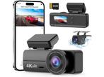 Veiling - SIGRILL Dashcam Auto 4K + 1080p dashcam auto voor, Auto diversen, Dashcams, Nieuw