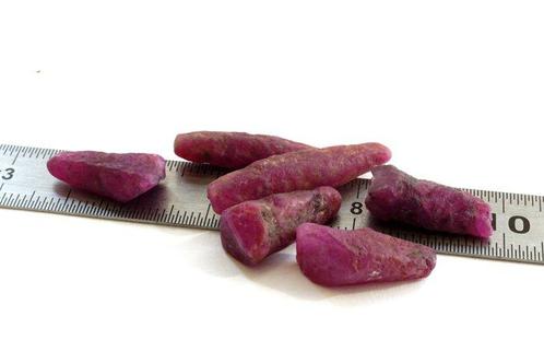 Rubis 52 carats cristaux de rubis brut, terminés, non, Verzamelen, Mineralen en Fossielen