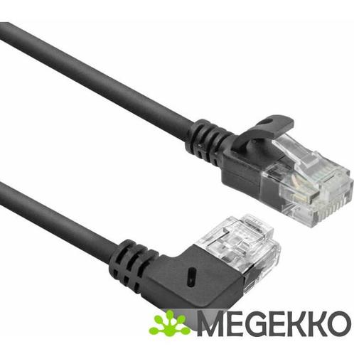 ACT Zwarte 5 meter U/UTP CAT6A LSZH slimline patchkabel met, Computers en Software, Overige Computers en Software, Nieuw, Verzenden