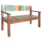 Massief Houten Bankje 115cm | Vintage Stijl | Tweede Kansje, Antiek en Kunst, Verzenden