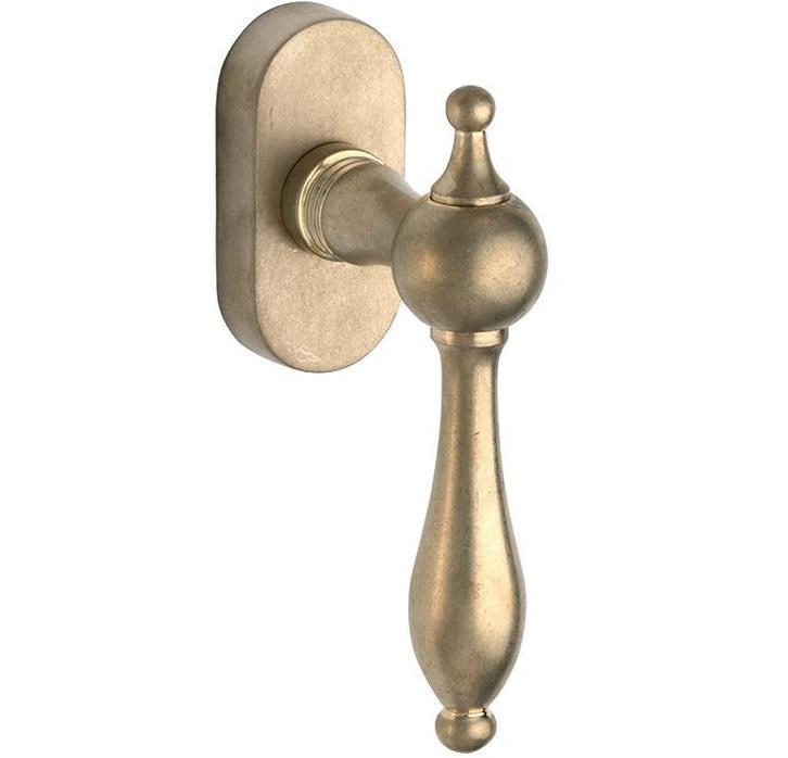 Draaikiepgarnituur Barock/Elegant messing antiek, Doe-het-zelf en Bouw, Hang- en Sluitwerk, Klink of Kruk, Nieuw, Overige materialen