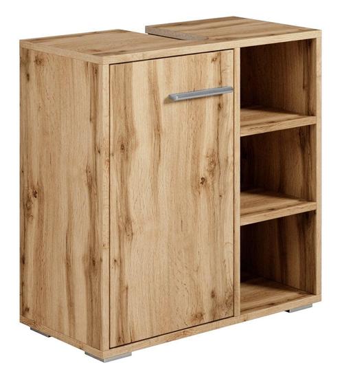 Wastafelkast Neptunus 60 x 28 x 60 cm Eiken Badkamerkast, Huis en Inrichting, Badkamer | Badkamermeubels, Nieuw, Verzenden
