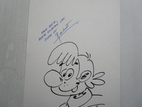 Robin Hoed - opdrachttekening Turk op los blad + gesigneerd, Boeken, Stripverhalen