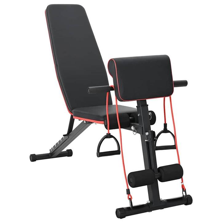 vidaXL Gewichtbank Zwart 132 x 54 x 100 cm Staal, Sport en Fitness, Fitnessmaterialen, Nieuw, Verzenden
