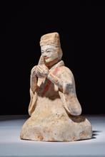 Oud-Chinees, Han-dynastie Aardewerk Aardewerk Zittende Beeld