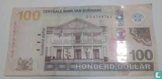 100dollarsuriname 2012 - 2012, Postzegels en Munten, Bankbiljetten | Amerika, Los biljet, Verzenden