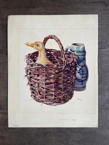 Hartmuth Pfeil (1893-1962) - Entenküken im Korb