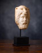 Oud Romeins marmeren hoofd van Herakles - 13.5 cm