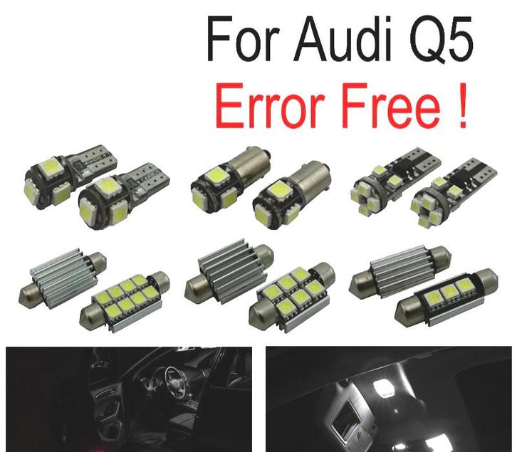 KIT 16 AMPOULES LED INTÉRIEUR POUR AUDI Q5 09-16, Auto-onderdelen, Verlichting, Verzenden