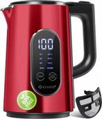 KESSER® RVS Waterkoker - 1,7L - 40°C-100°C - 2200W - BPA-vri, Verzenden, Nieuw