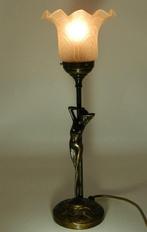 Staande lamp Art-Nouveau stijl  - Tafellamp - Brons, Glas