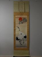 Prachtige langlevendheid geluksbrengend schilderij met witte