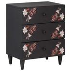 vidaXL Nachtkastje Multikleur 50 x 33 x 60 cm Massief Mango, Huis en Inrichting, Verzenden, Nieuw