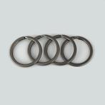 Set van 30 mooie sleutelringen (22-28 mm, kleur 3: gun meta, Doe-het-zelf en Bouw, Verzenden, Nieuw