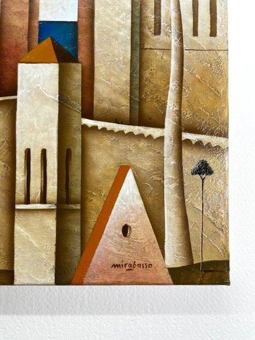 Carlo Mirabasso - Piccolo Borgo sul Mare, Antiek en Kunst, Kunst | Schilderijen | Modern