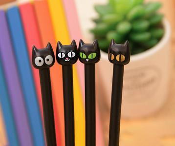 Set van 4 grappige kattenpennen beschikbaar voor biedingen