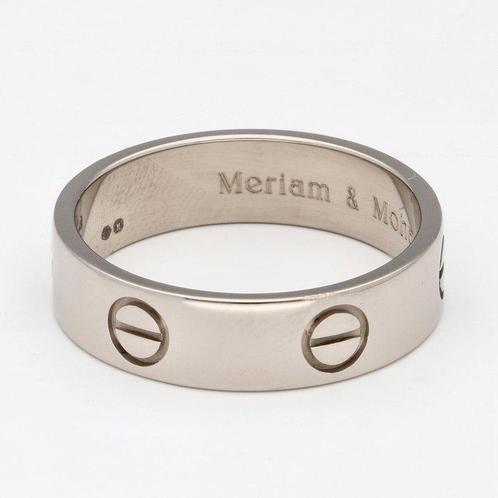 Cartier - Bague - Love - 18 carats Or blanc, Handtassen en Accessoires, Ringen