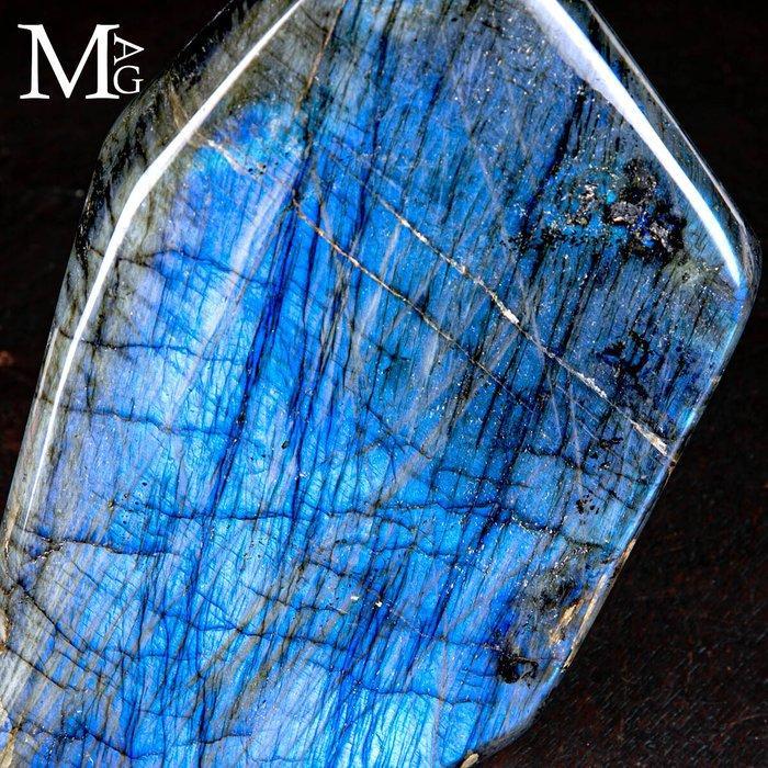 Topkwaliteit labradoriet vrije vorm - goud/blauw licht -, Verzamelen, Mineralen en Fossielen