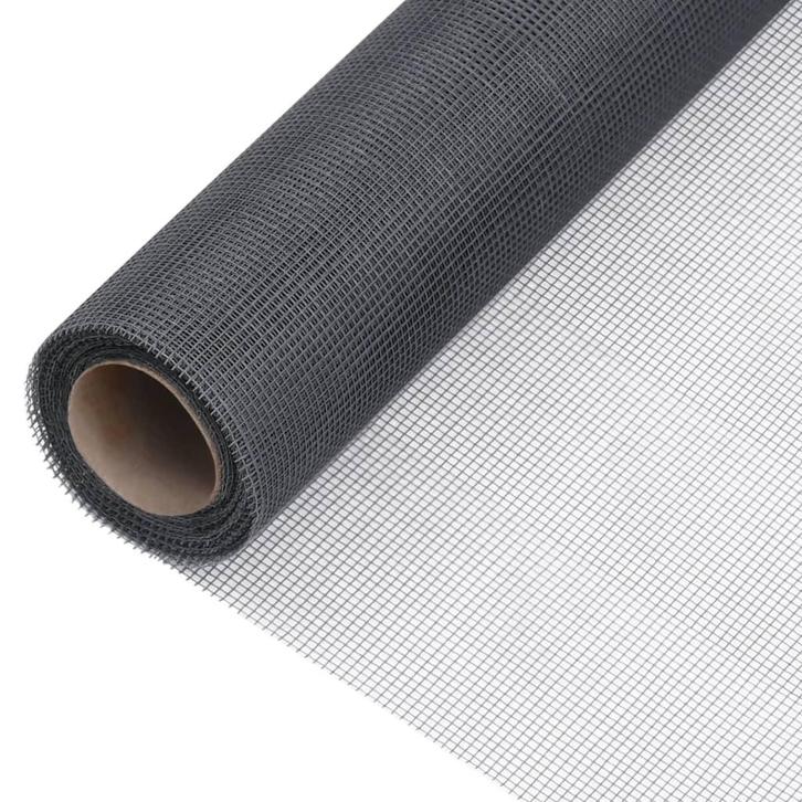 vidaXL Gaas 80x2000 cm glasvezel grijs, Tuin en Terras, Tuinhekken en Hekwerk, Nieuw, Verzenden