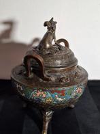 Wierookbrander - Brons, Emaille - Japanse wierookbrander, Antiek en Kunst