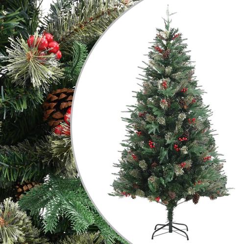 vidaXL Kerstboom met dennenappels 195 cm PVC en PE groen, Divers, Noël, Envoi