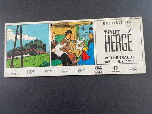 Tintin - 1 PLAQUETTE PENDUE A LA GARE S.N.C.B centrale de, Boeken, Stripverhalen