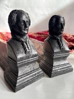 Vuurbok (2) - Antiek Frans, haard - IJzer, Verzilverd