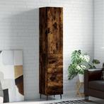 vidaXL Hoge kast 34,5x34x180 cm bewerkt hout gerookt, Maison & Meubles, Armoires | Dressoirs, Verzenden