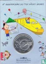 Frankrijk ¼ euro 2006 (folder) 10th anniversary TGV Pièc., Postzegels en Munten, Munten | Europa | Euromunten, Verzenden, Goud