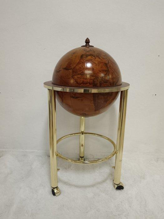 Bar - Bois, pâtes - Mueble-bar en forme de globe terrestre,, Antiek en Kunst, Curiosa en Brocante