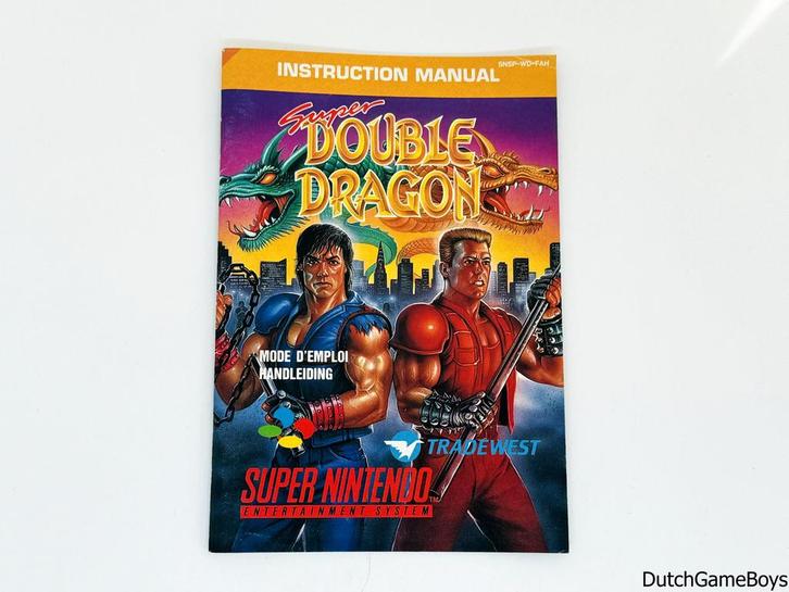 Super Nintendo / SNes - Super Double Dragon - FAH - Manual, Games en Spelcomputers, Games | Nintendo NES, Gebruikt, Verzenden