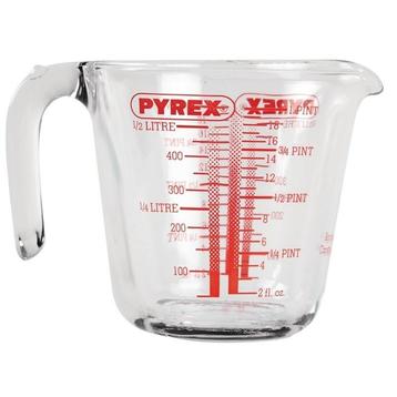Maatbeker glas 0,5L |117x115x175(h)mm Pyrex, Verzenden, Nieuw in verpakking