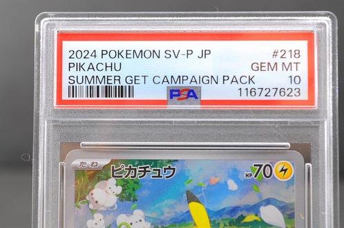 Pokémon - 1 Graded card - Pikachu 218/SV-P Carte promo,, Hobby en Vrije tijd, Verzamelkaartspellen | Pokémon