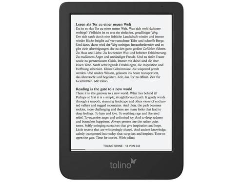Tolino shine 5 e-book reader Touchscreen 16 GB Wifi Zwart, Huis en Inrichting, Woonaccessoires | Overige, Nieuw, Verzenden